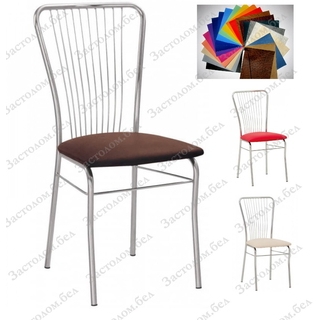Усиленные ХРОМированные стулья "Цезарь" с выбором цвета из 40 обивок (нагрузка до 120 кг.)