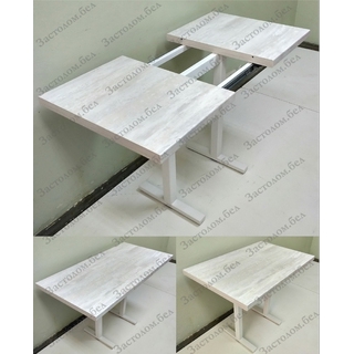 САМЫЙ УДОБНЫЙ раздвижной стол на цельно сварном подстолье серии "Н" из постформинга, ЛДСП или массива дуба с выбором размера и цвета