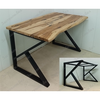 Письменный стол из массива дуба, постформинга или ЛДСП на металлокаркасе серии "ТР-6" с выбором цвета и размера Письменный стол из массива дуба, постформинга или ЛДСП на металлокаркасе серии "ТР-6" с выбором цвета и размера