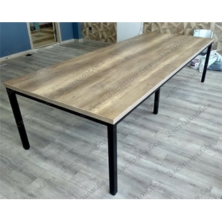 БОЛЬШОЙ СТОЛ от 2 до 5 метров для переговоров и конференций на сборном металлокаркасе серии "Т" 