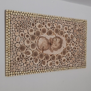 Панно из спилов массива ЯБЛОНИ + АКАЦИИ Панно из спилов массива ЯБЛОНИ + АКАЦИИ