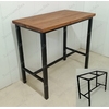 В НАЛИЧИИ стол барный из массива ДУБА 1300*500мм на цельносварном металлическом подстолье с подножкой
